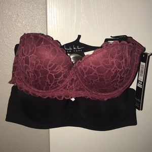 Set of 2 Nicole Miller Bras New York
